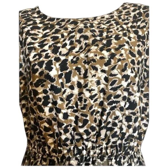 BeBop Midi Dress M Boho Animal Print Purple Fall Layering Y2K Retro Aesthetic - Picture 7 of 13